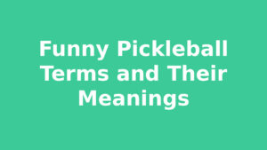 Read more about the article Funny Pickleball Terms and Their Meanings